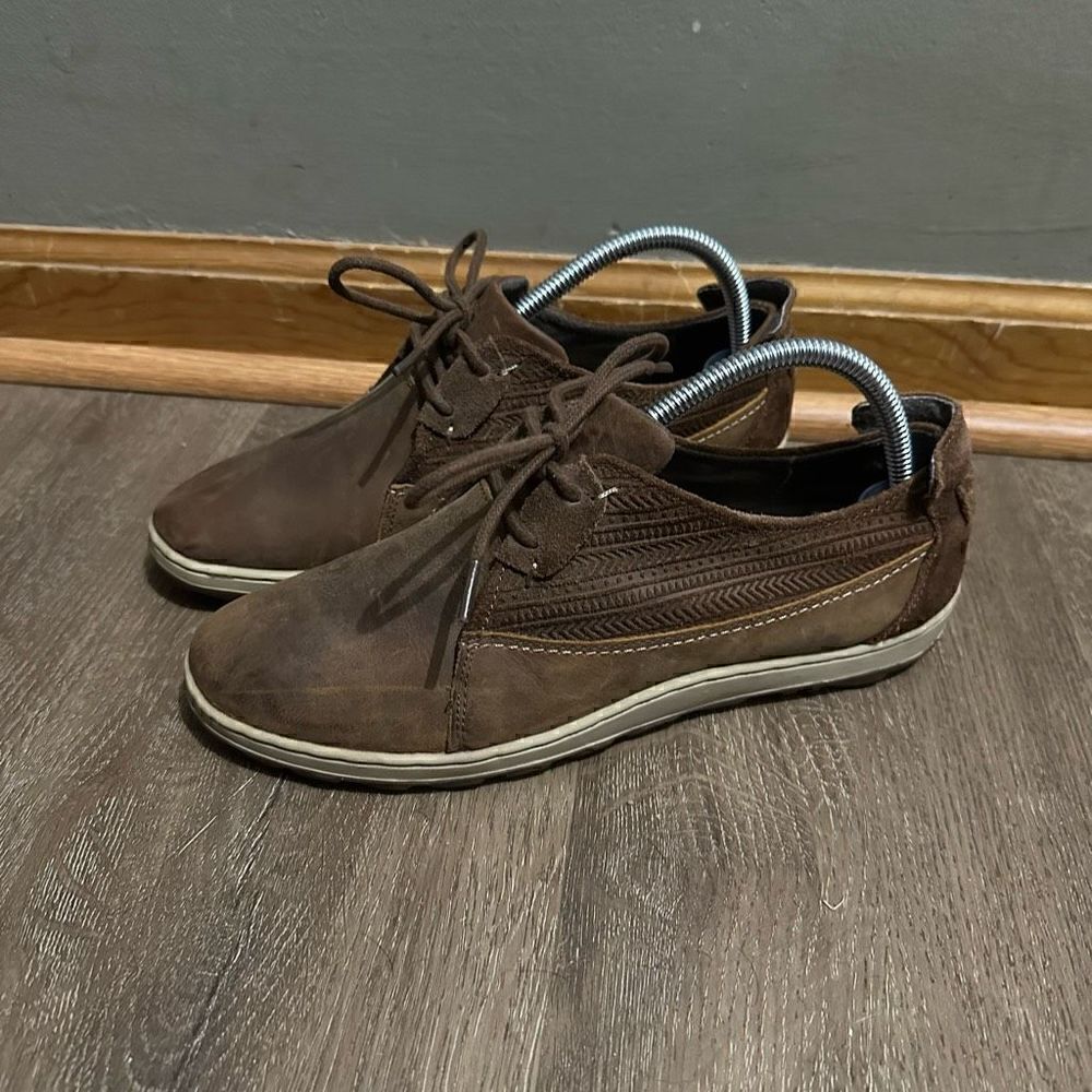 Merrell Ashland Tie Shoes Womens 8.5 Brown Nubuck Leather Comfort J42516